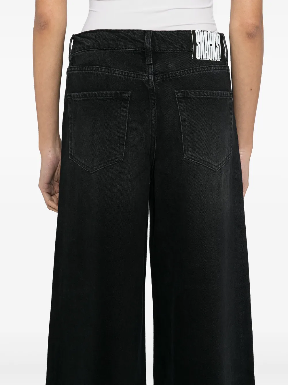 MOTHER The Slung Sugar Cone jeans Zwart