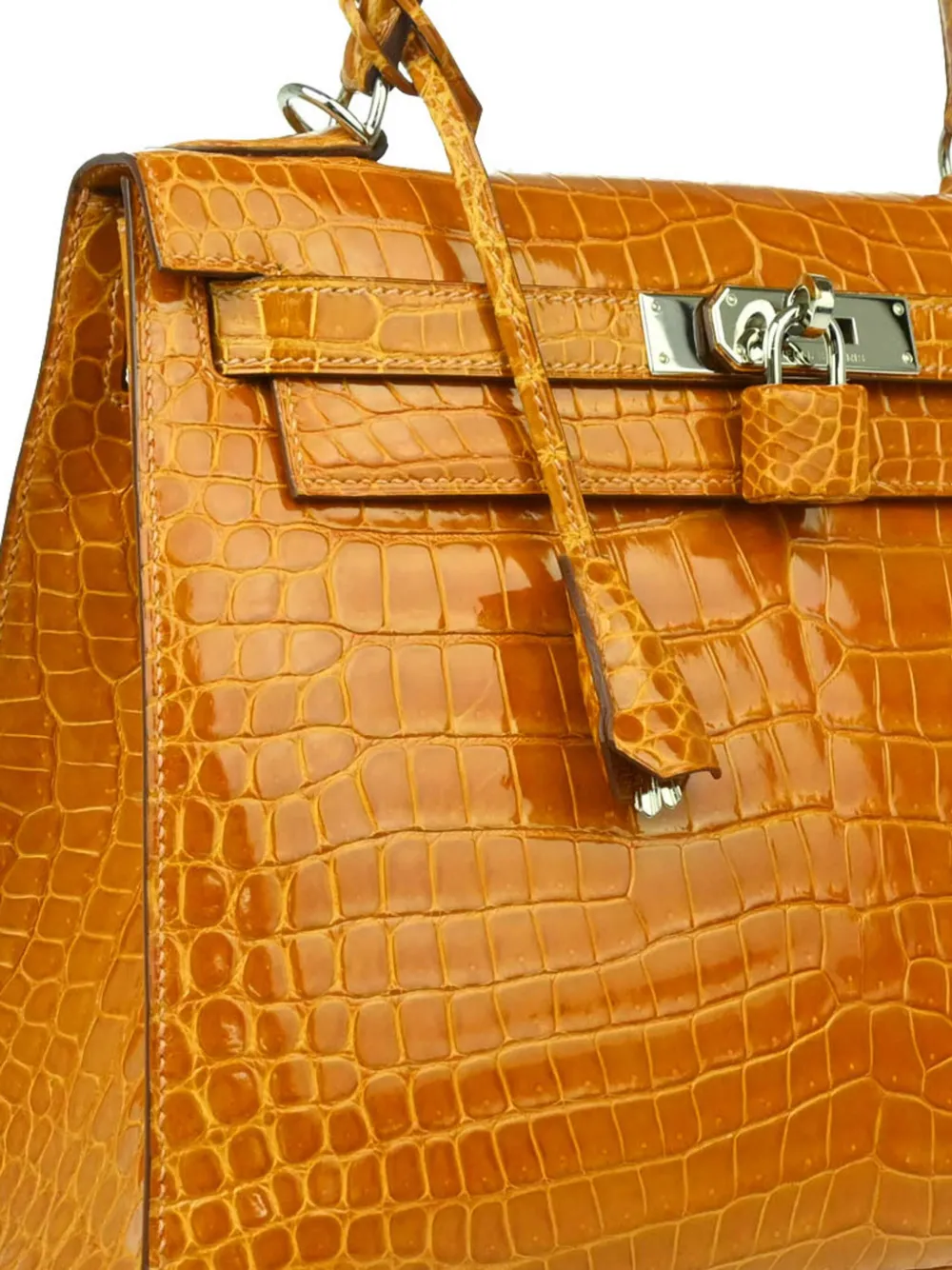 Pre-owned Hermes 2010 Kelly 28 Tote Bag In ブラウン