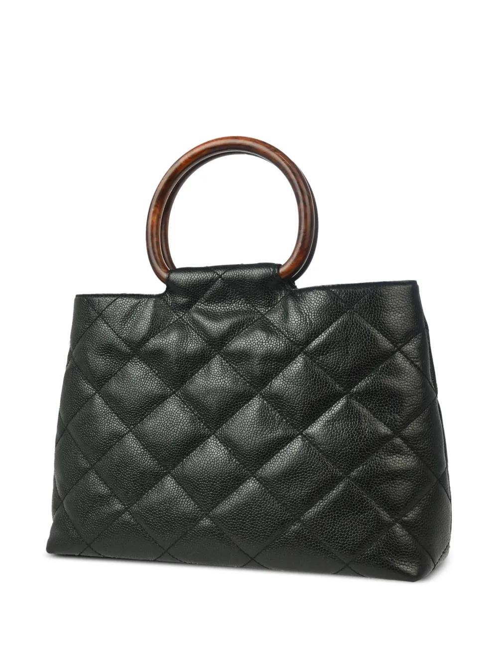 CHANEL Pre-Owned 2000 gewatteerde handtas - Zwart