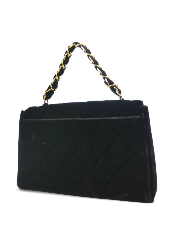 CHANEL Pre-Owned 1995 CC turn-lock Handbag | Black | FARFETCH
