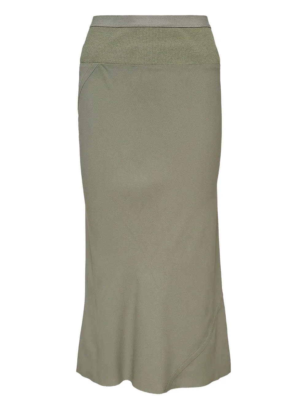 Rick Owens minijupe à taille nervurée | vert | Image 1