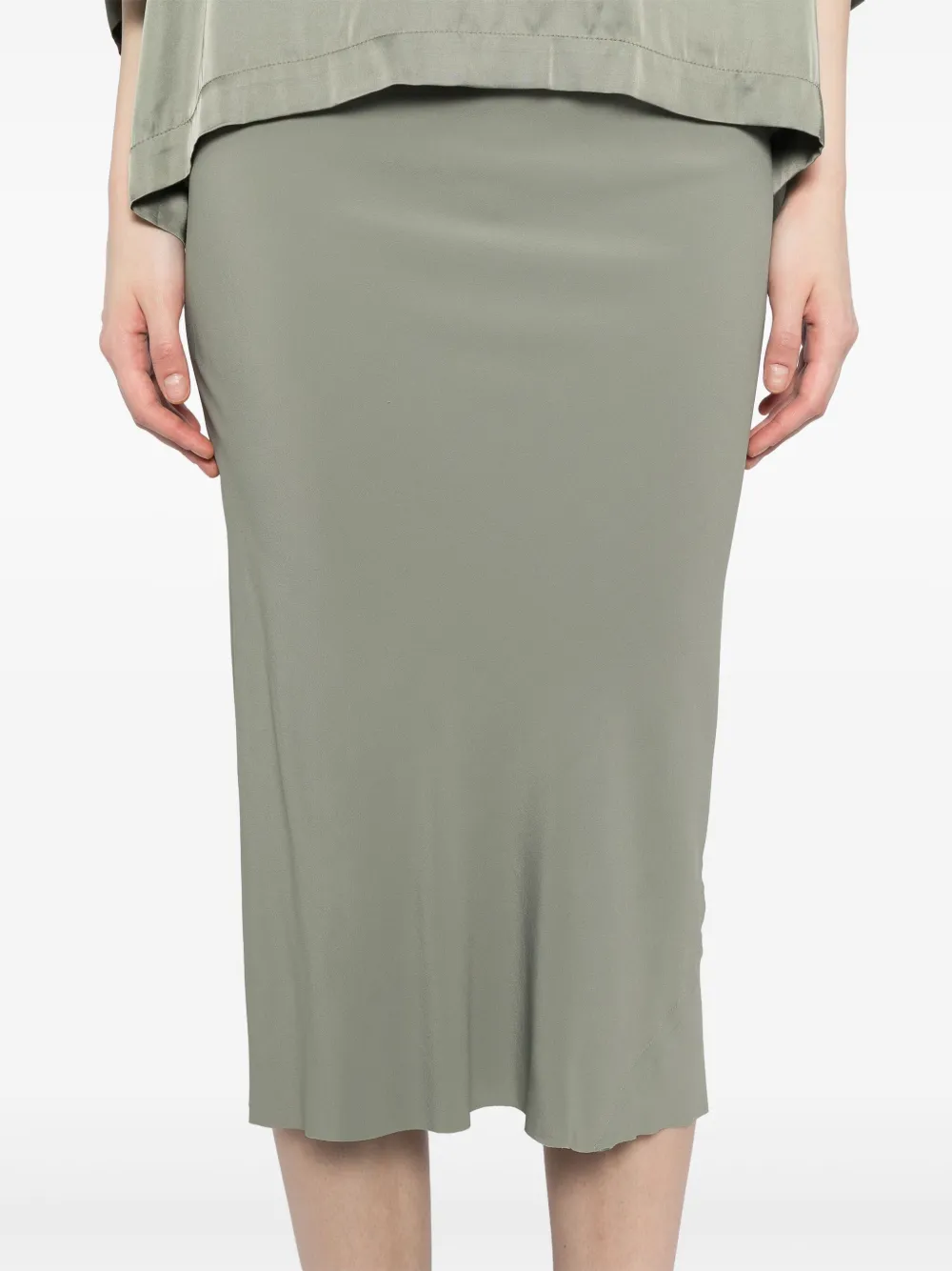 Rick Owens Rok met vlakken Groen
