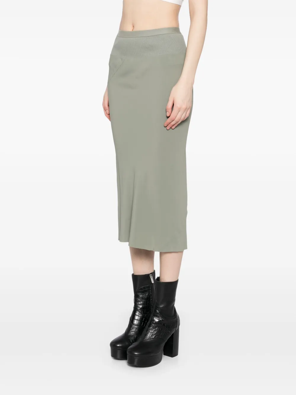Rick Owens Rok met vlakken Groen