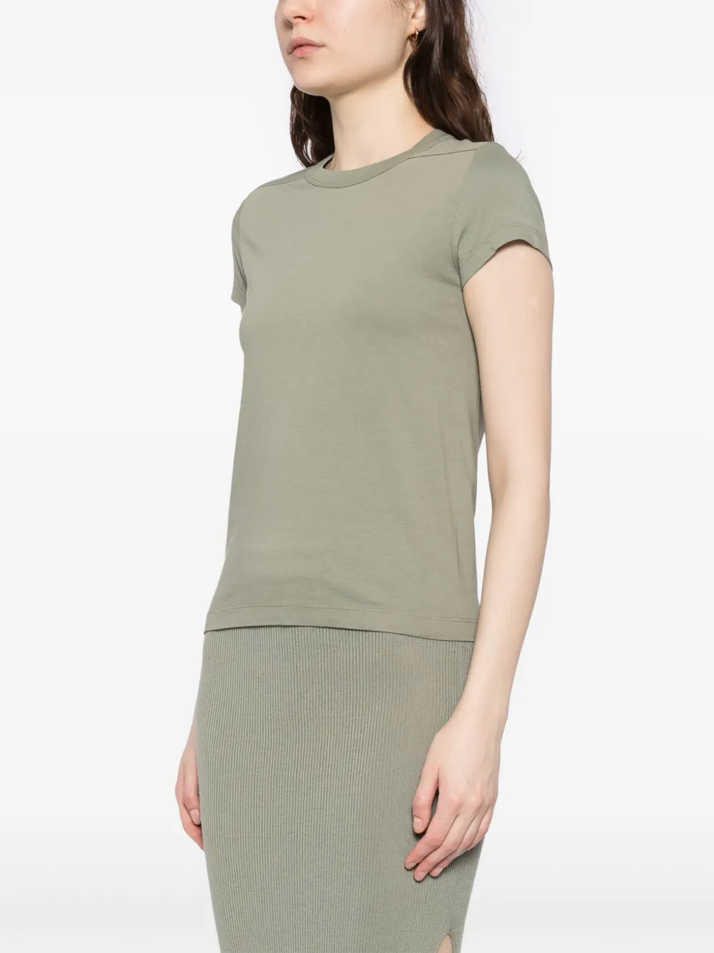 Rick Owens Cropped T-shirt Groen