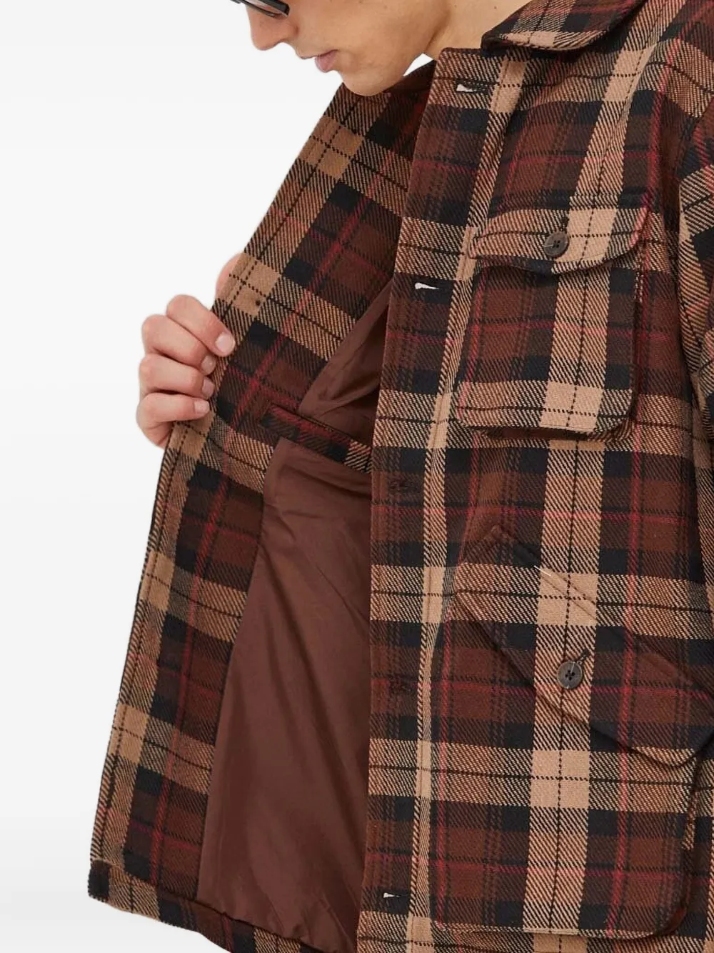 Les Deux plaid pocket jacket Bruin