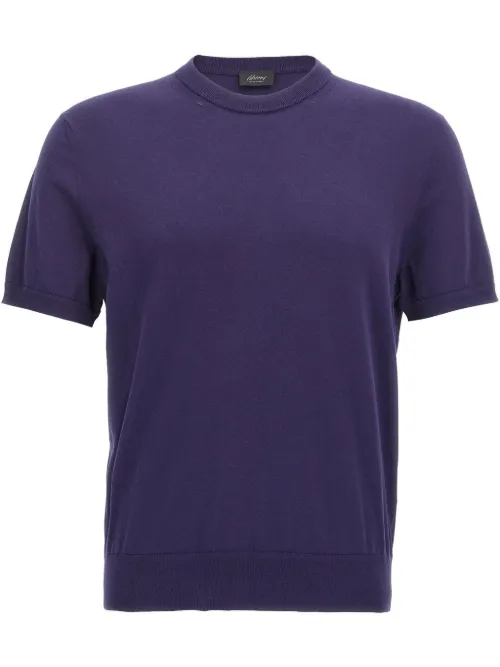 T-shirt en maille fine - Brioni - Modalova