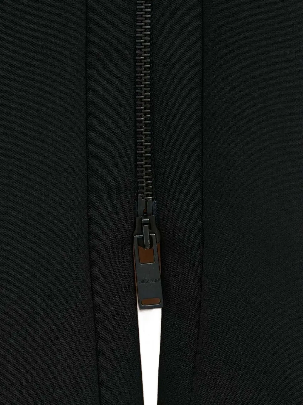 Trussardi Mini-jurk met cropped mouwen en rits Zwart