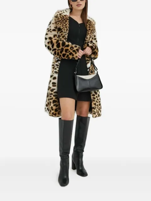 Trussardi zip-front three-quarter sleeves mini day dress