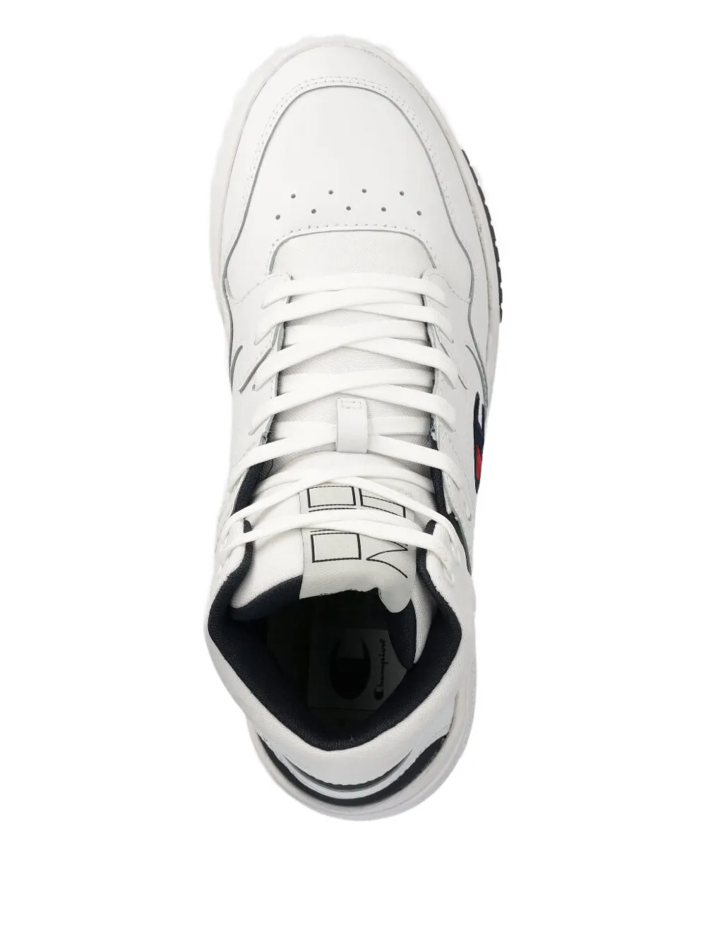Champion high-top leather sneakers White