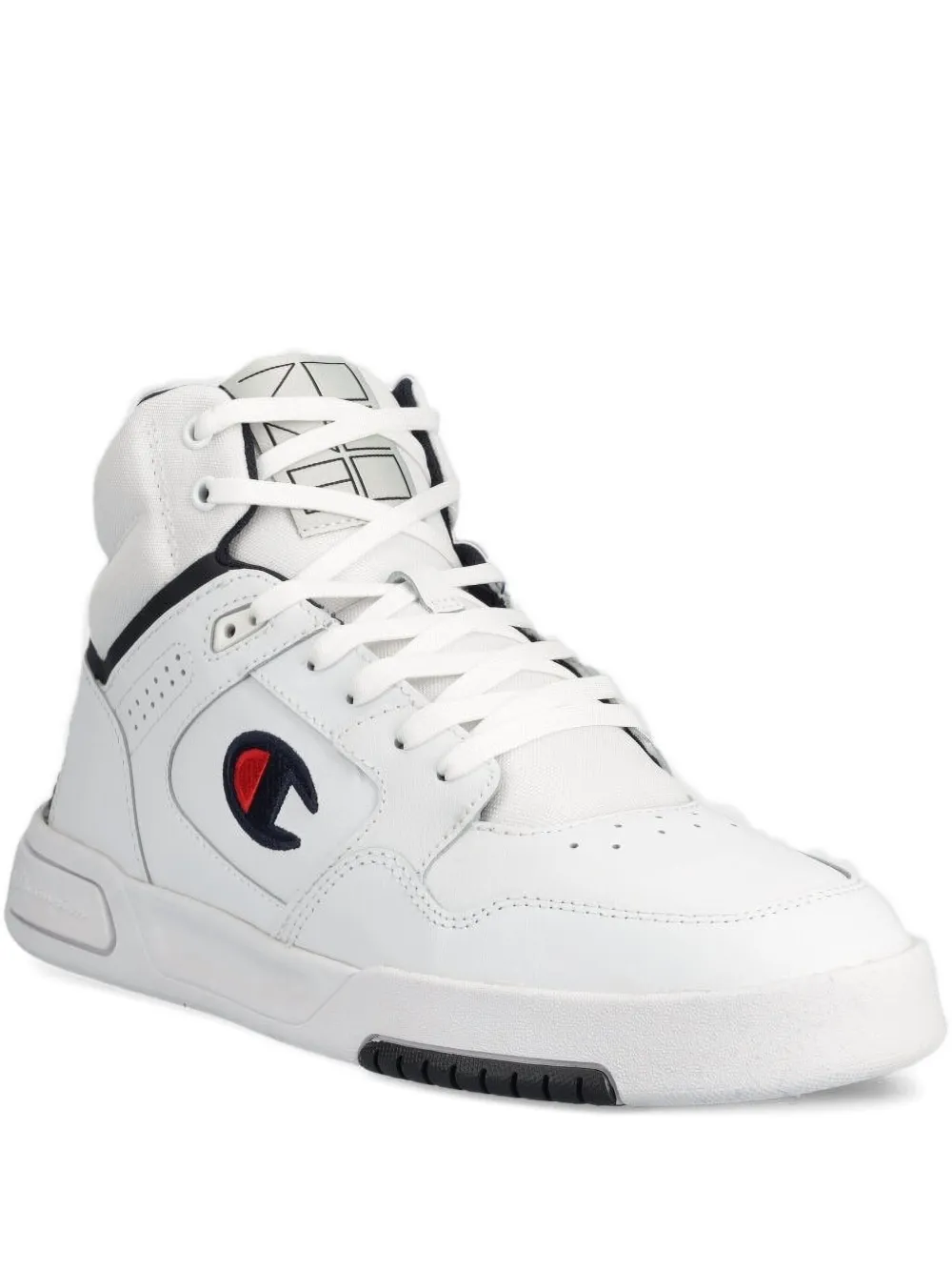 Champion high-top leather sneakers | White | Image 1