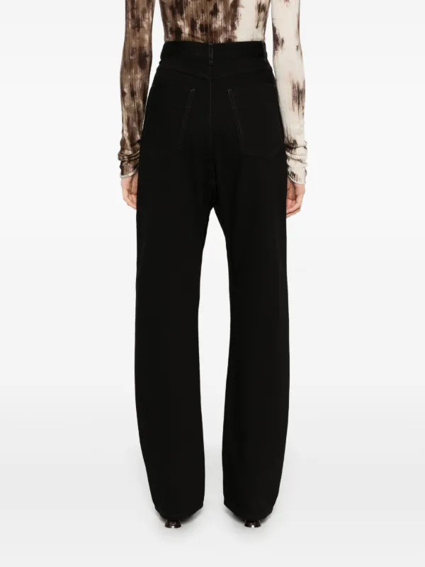 LEMAIRE drop-crotch Jeans | Black | FARFETCH HK