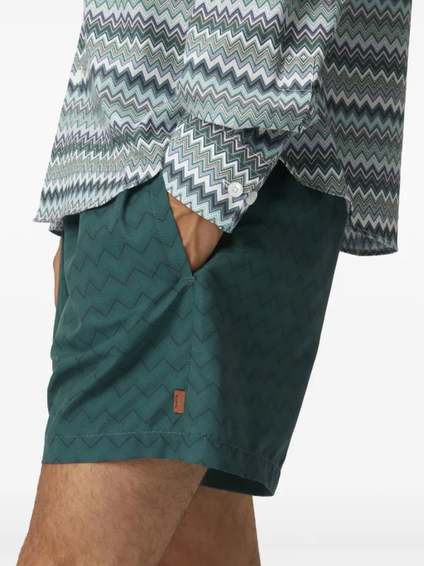 Missoni Drawstring Swim Shorts Green FARFETCH ID