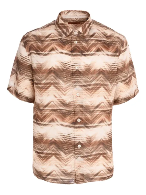 Missoni قميص بأكمام قصيرة ونقش متعرج