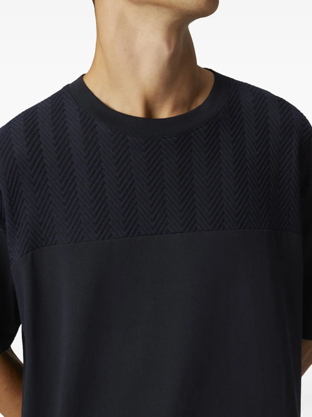Missoni T-shirt met ronde hals Blauw