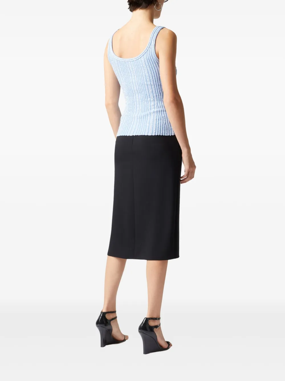 Shop Missoni Sequin-embellished Top In Blue