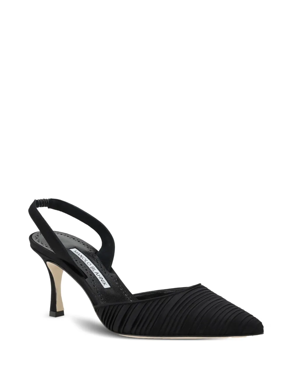 Manolo Blahnik 70mm Carolyne slingback pumps - Zwart