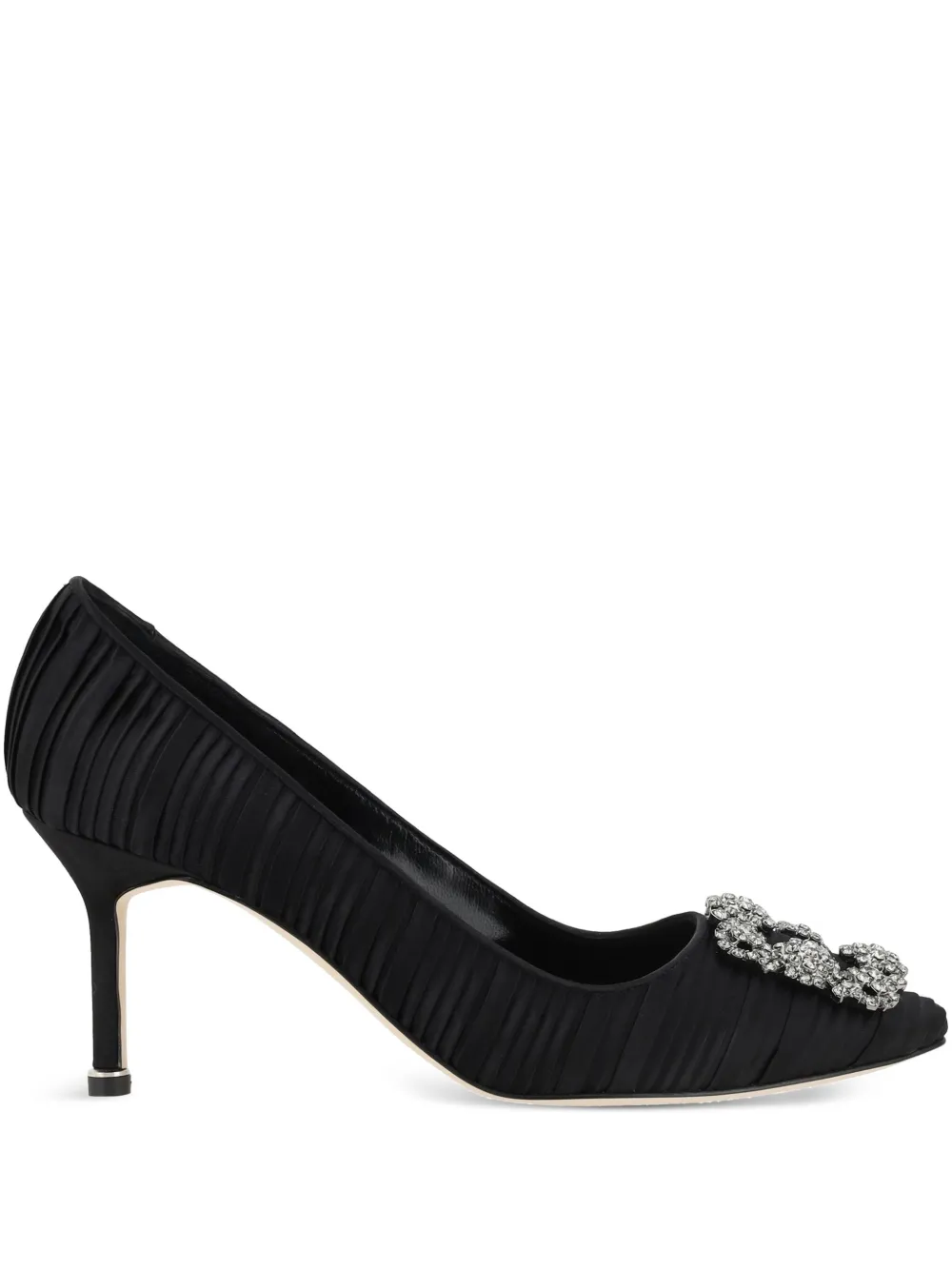 Manolo Blahnik 70 mm Hangisi pumps Zwart