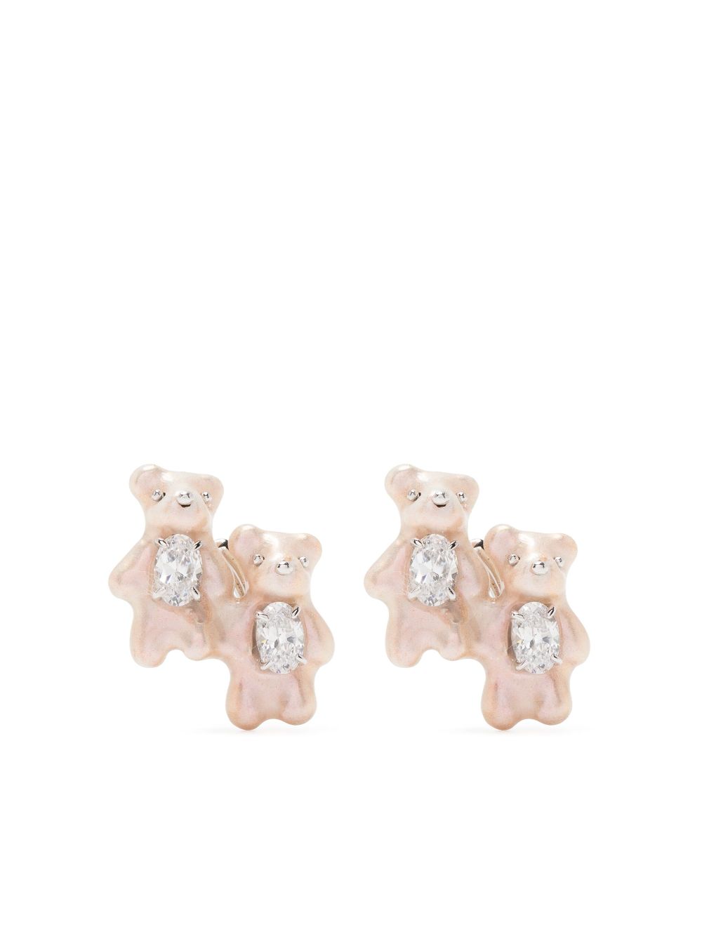 YVMIN bear earrings - Pink