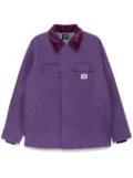 Needles logo-patch padded jacket - Purple