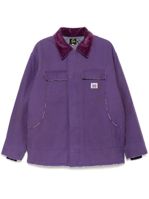 Needles logo-patch padded jacket