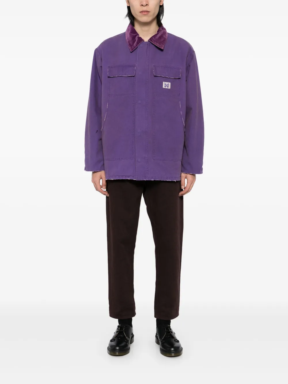 Needles logo-patch padded jacket | Down Jackets | Image 2