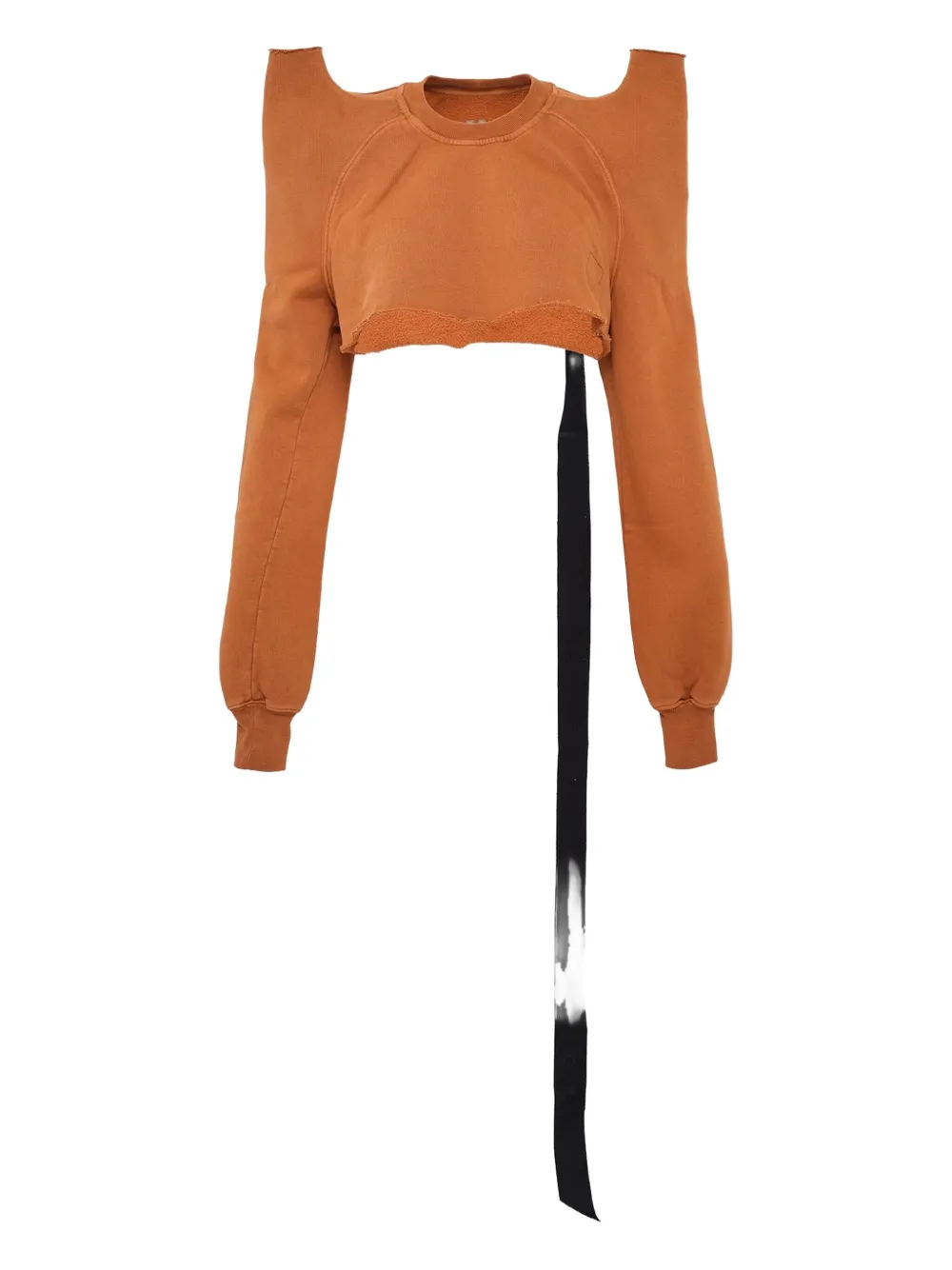 Rick Owens DRKSHDW extended-shoulder cropped top | Orange | Image 1