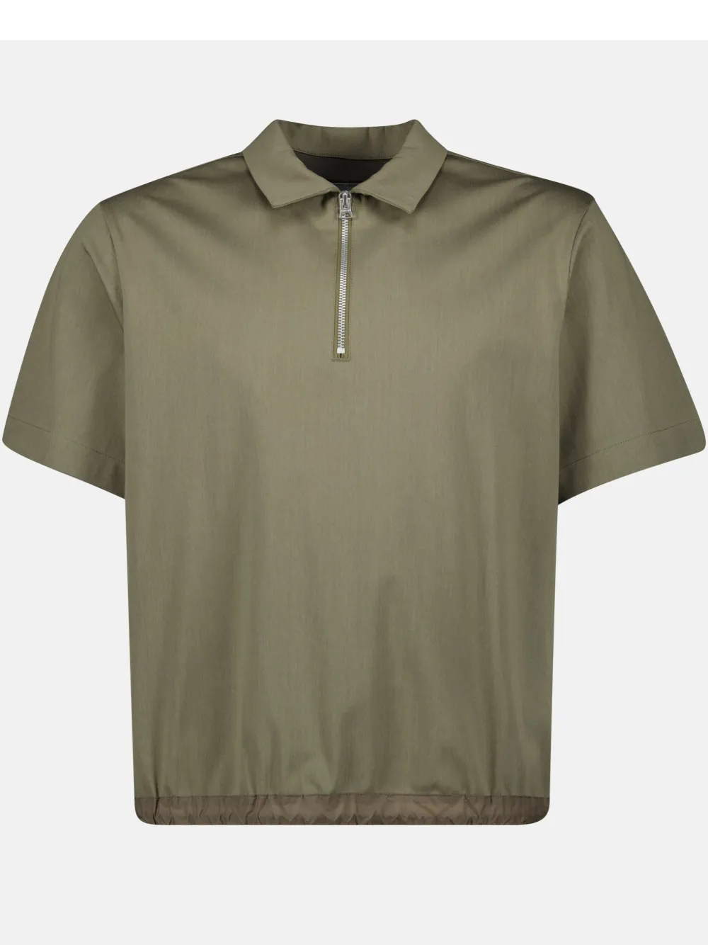Sacai Jersey Polo Shirt In Green