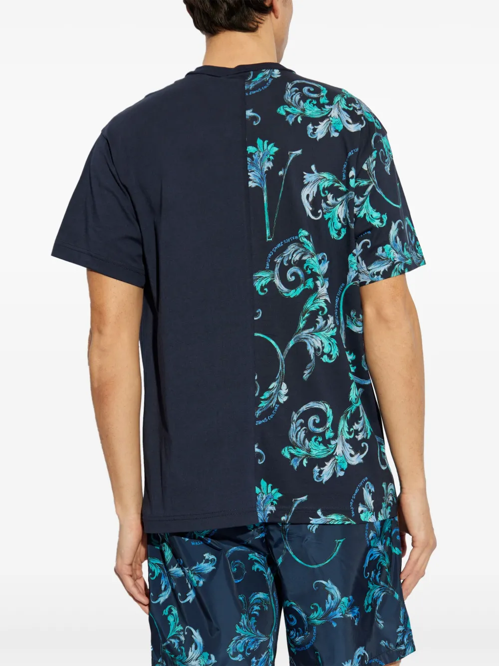 VERSACE JEANS COUTURE BAROCCO-PRINT T-SHIRT