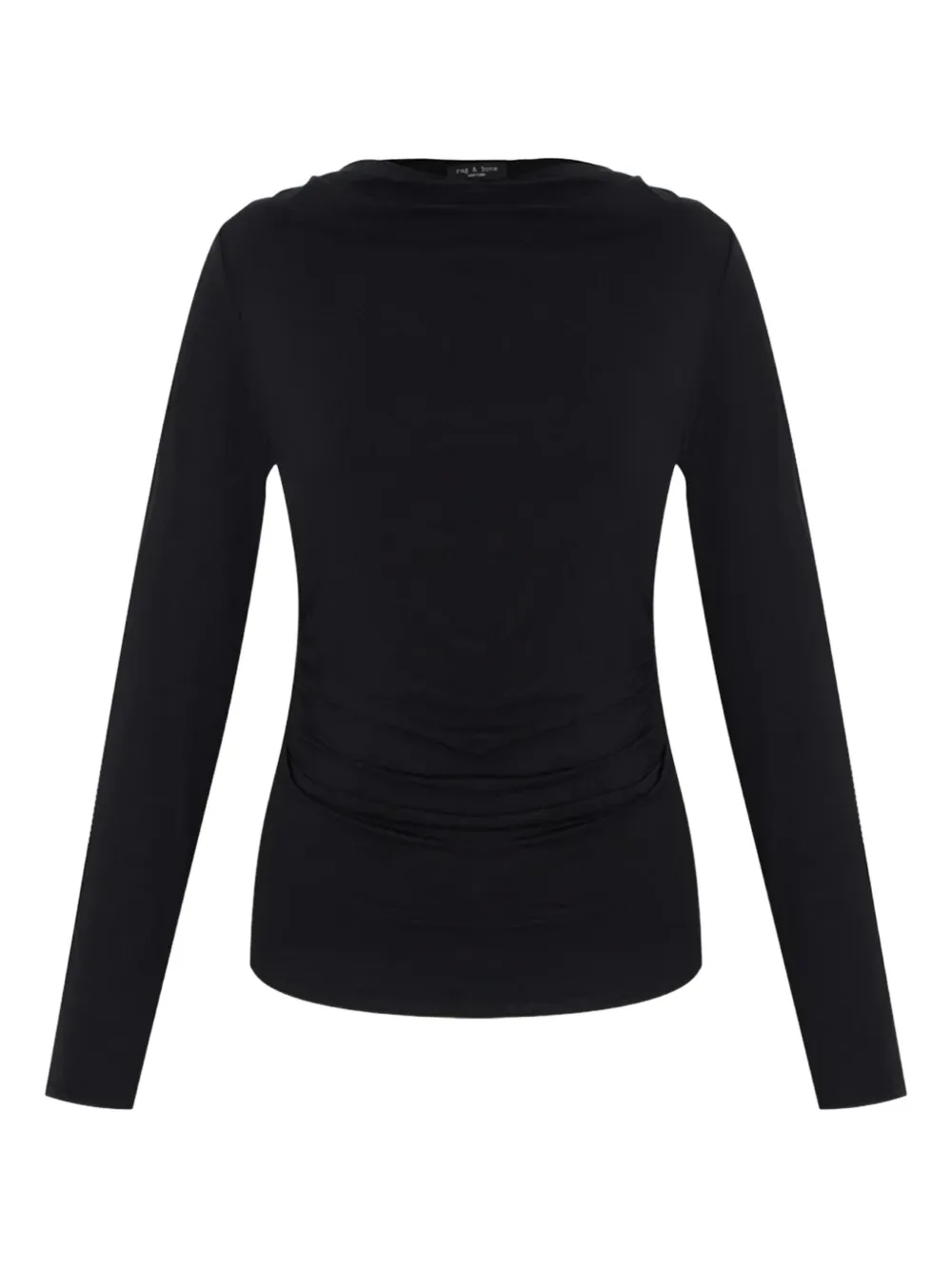 Rag & bone gathered long-sleeves top Zwart