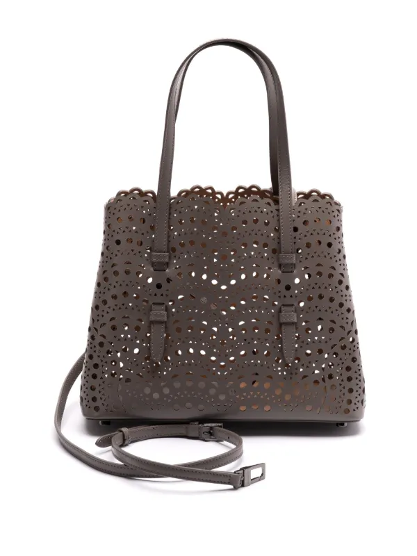 25SS new/ALAIA ミナ25スモール トートバッグ Bag Brown Alaïa Mina 25 Tote Bag | Brown | FARFETCH