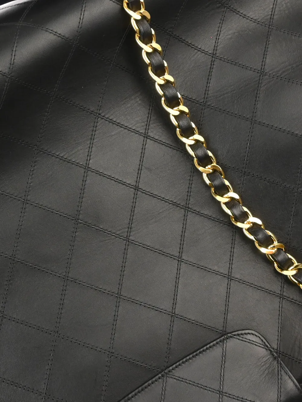 Pre-owned Chanel 1992 Supermodel Shoulder Bag In Black