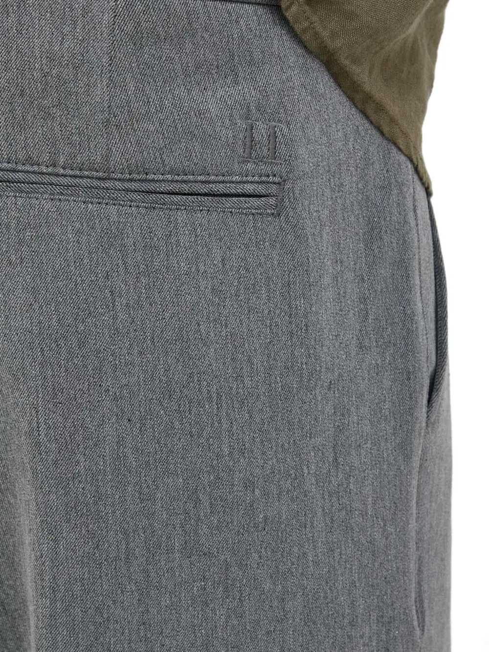 Les Deux Textured Straight Trousers In Gray