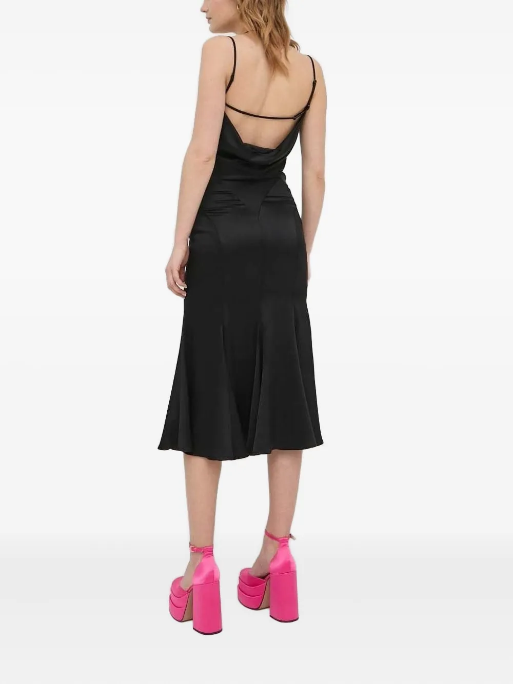Trussardi Midi-jurk met col Zwart