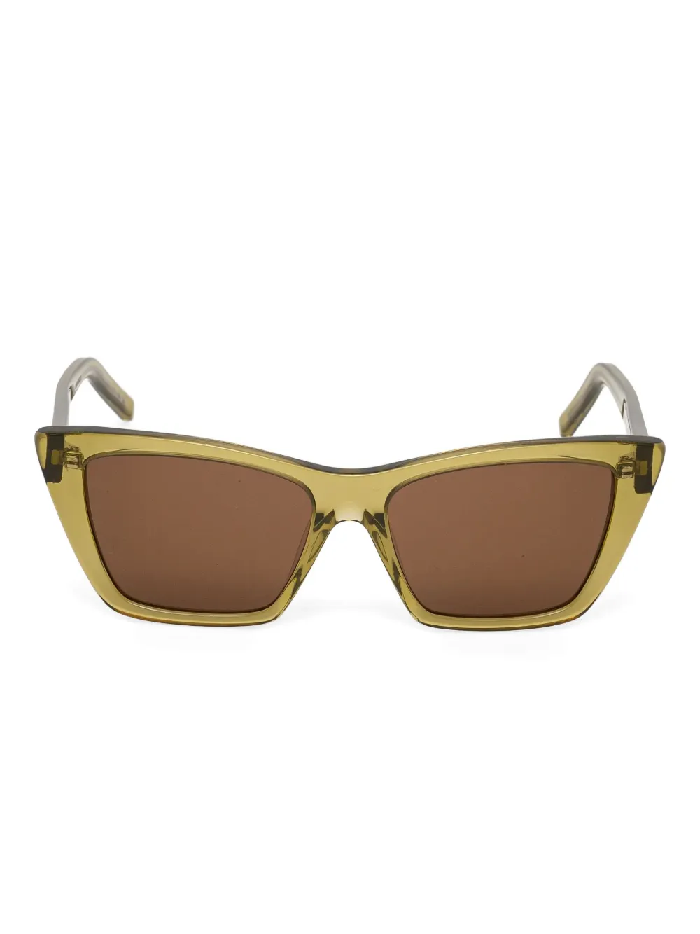 Saint Laurent Eyewear Zonnebril met cat-eye montuur Groen