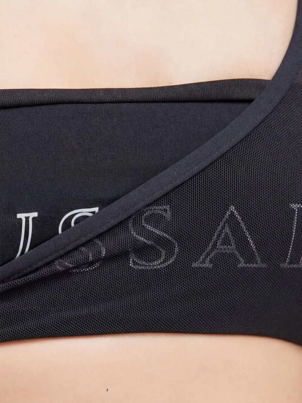 Trussardi Asymmetrische bikinitop Zwart