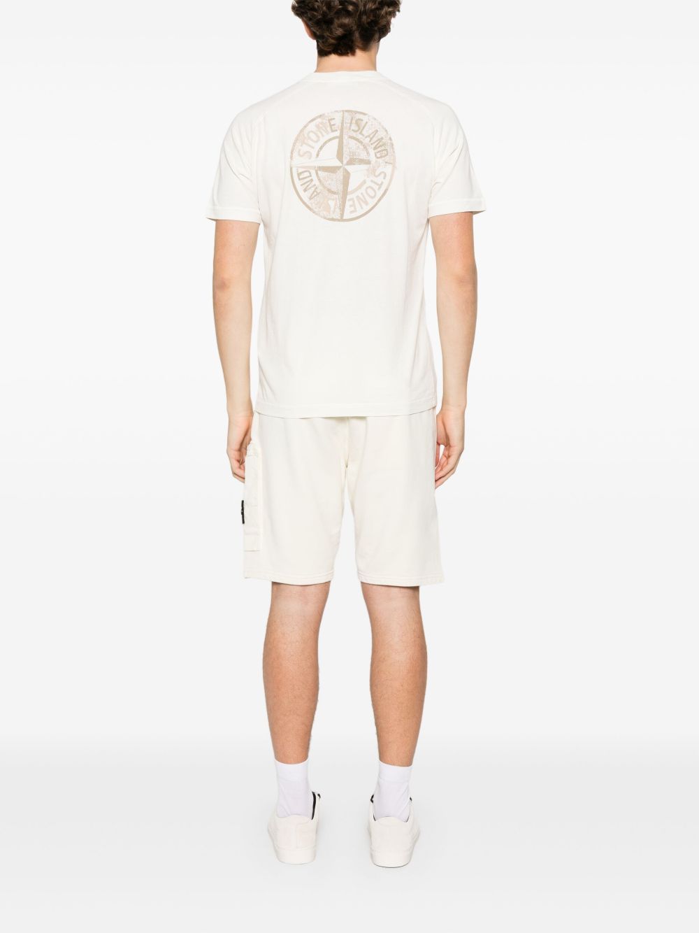 Stone Island logo-print T-shirt - Neutrals