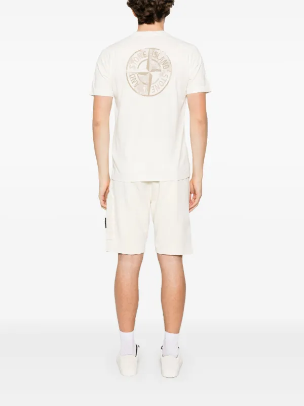 Stone Island logo-print T-shirt | Neutrals | FARFETCH