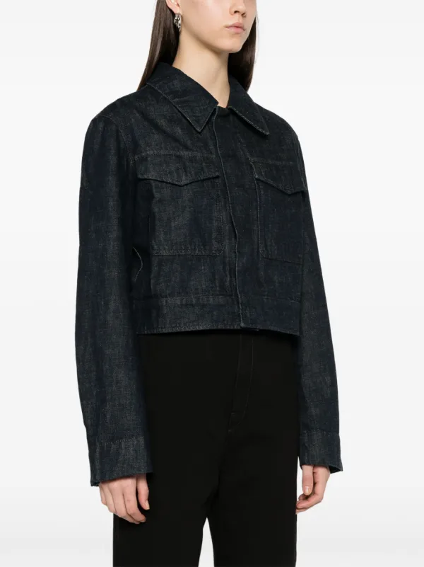 【送料&関税込】Lemaire Two Pocket Cropped Jacket Black Two Pocket Cropped Jacket | LEMAIRE