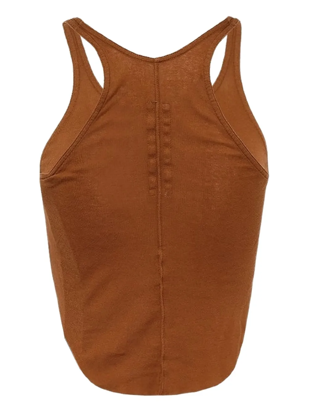 Rick Owens Drkshdw Asymmetric Tank Top In Brown