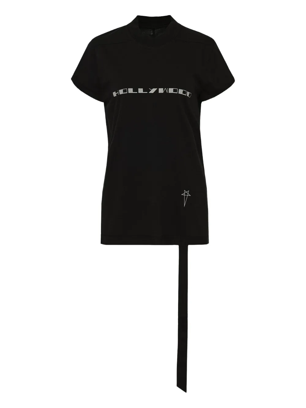 Rick Owens Drkshdw Hollywood Star-embellished T-shirt In Black