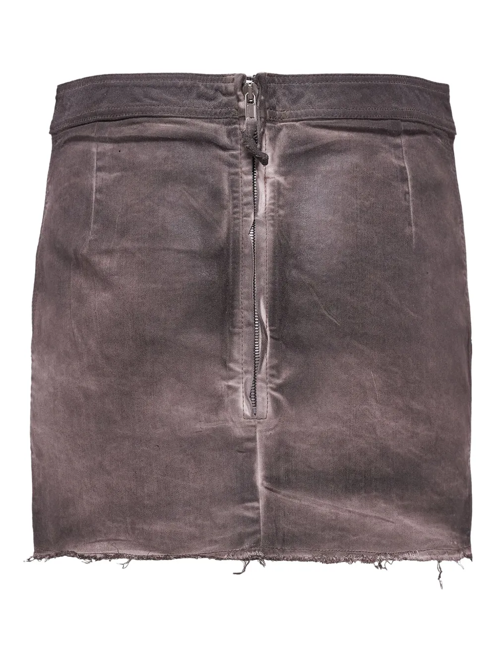 Rick Owens Drkshdw Frayed-hem Mini Skirt In Black