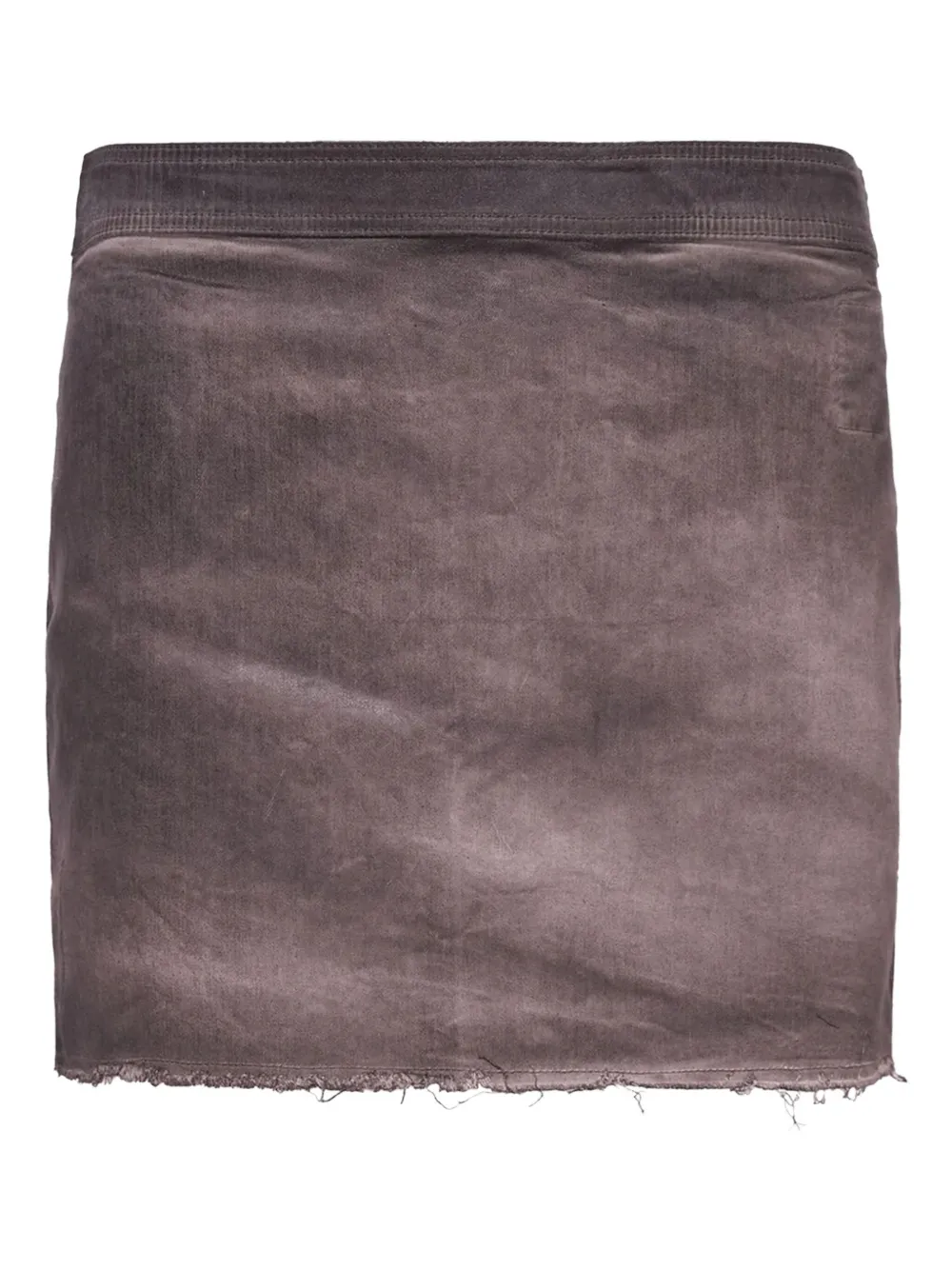 Rick Owens Drkshdw Frayed-hem Mini Skirt In Black