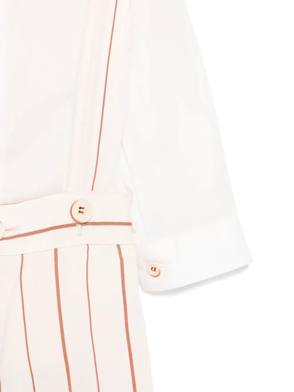 Colorichiari Gestreepte top en shorts Bruin