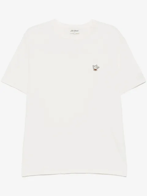 CAFÉ KITSUNÉ Barista Fox Patch Relaxed T-shirt