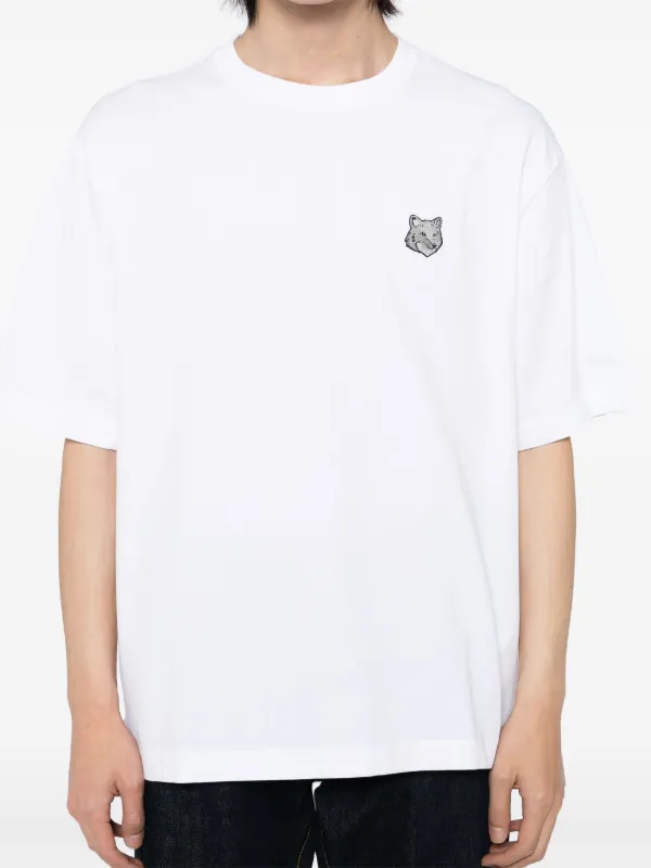Maison Kitsuné Bold Fox Head Patch T-shirt | White | FARFETCH OM