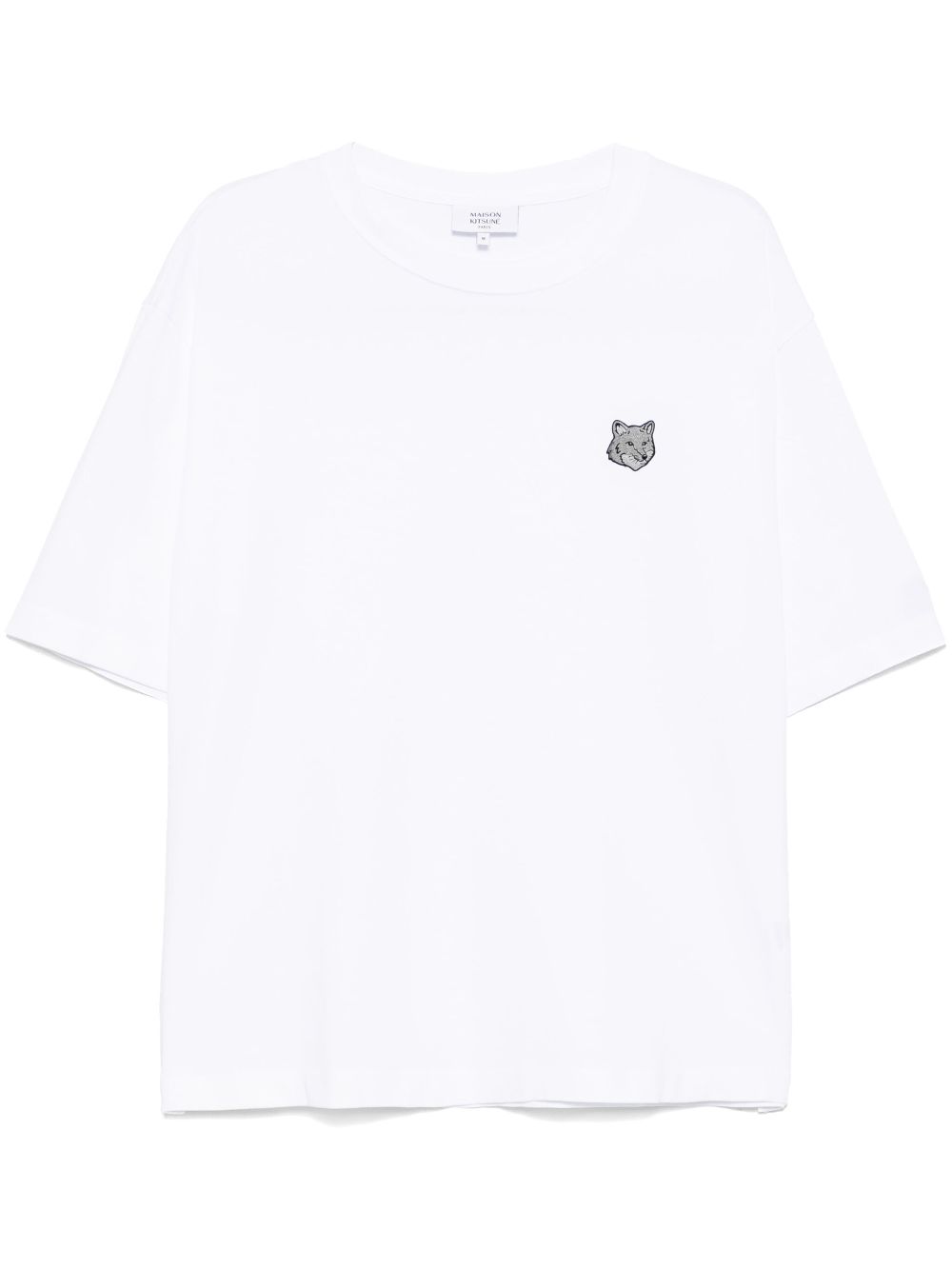 Maison Kitsuné Bold Fox head patch T-shirt - White