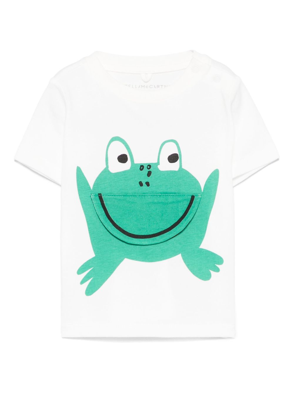 Stella McCartney Kids frog-print T-shirt - White