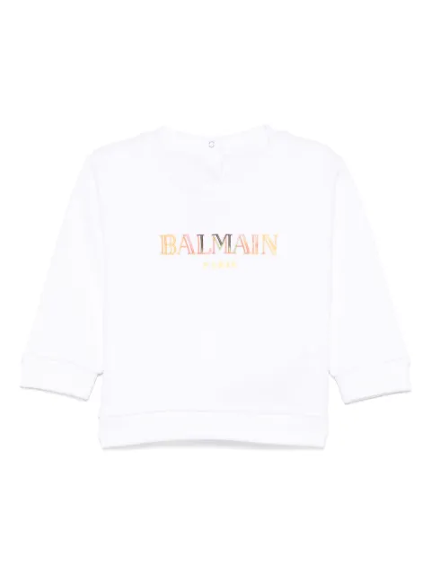 Balmain Kids logo-embroidered sweatshirt