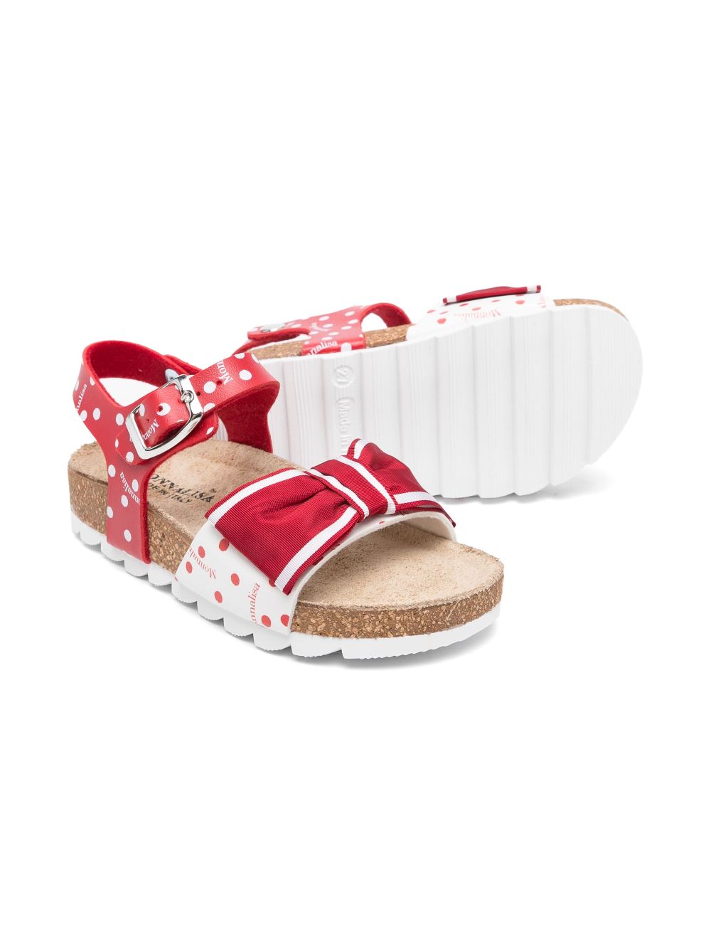 Monnalisa Sandalen met stippen - Rood