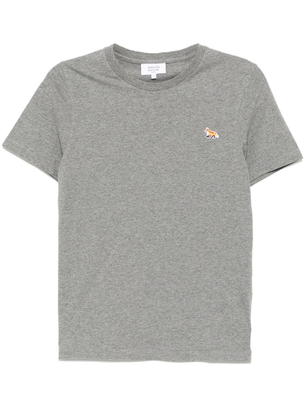 Maison Kitsuné Baby Fox Patch Regular T-shirt In Gray